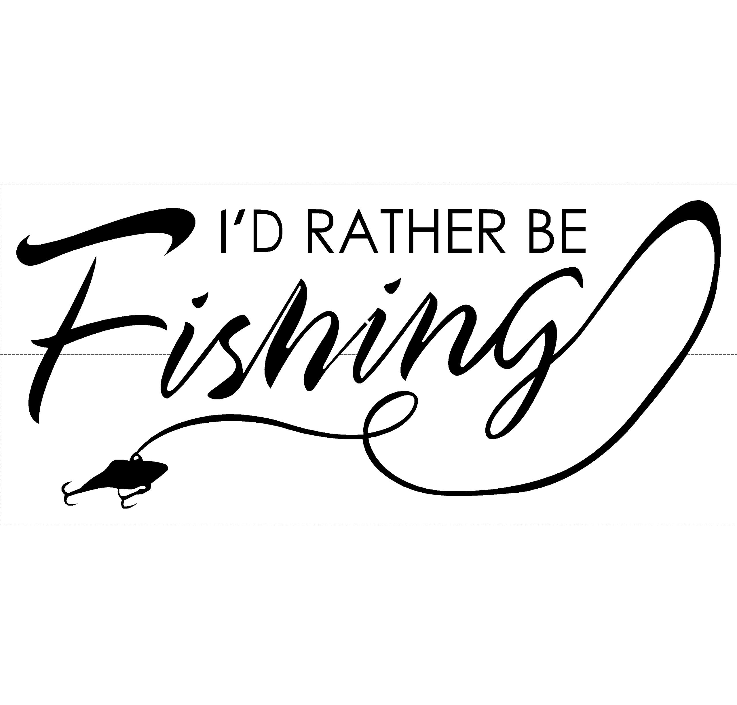 I'd Rather Be Fishing Decal - Premium Fishing Sticker & Belt Buckle Set (Small, Silver Metallic) - Perfect for Anglers, Boats, Coolers & Fishing Gear Accessories