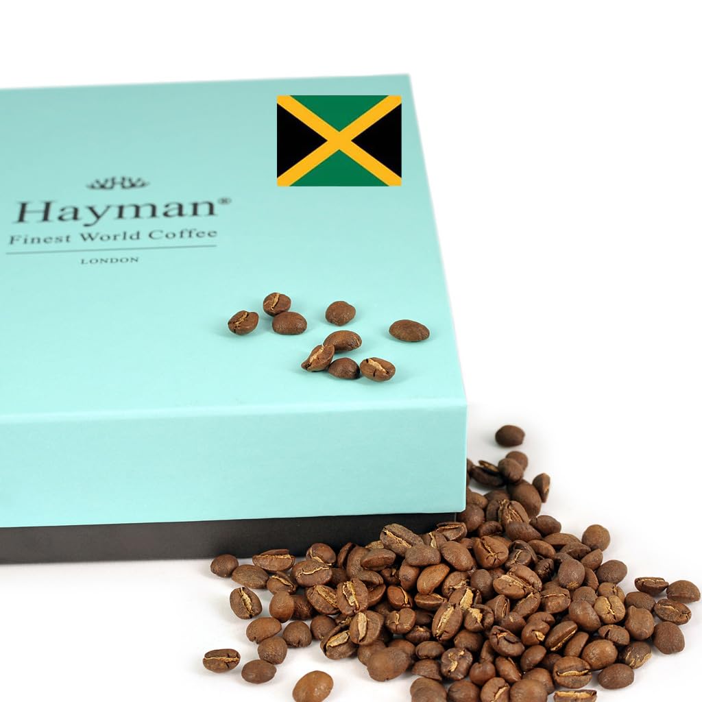 Hayman Coffee - 100% Authentic Jamaican Blue Mountain Coffee, Whole Bean Medium Roast, Fresh Gourmet Coffee Beans, 24oz (680g) Pack | Perfect for Home Brewing, Office Use & Gifts