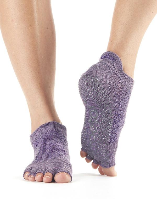 ToeSox Low Rise Grip Socks - Non-Slip Half Toe Yoga & Pilates Socks for Women - Perfect for Barre, Dance, and Workout Sessions