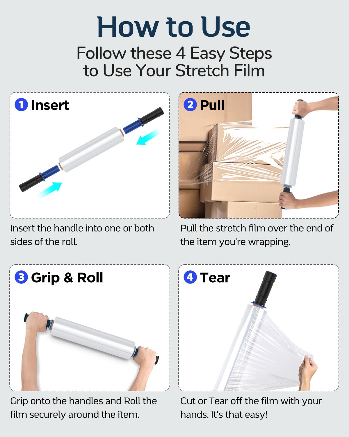 **FugaCity Heavy Duty Stretch Wrap Film - 15