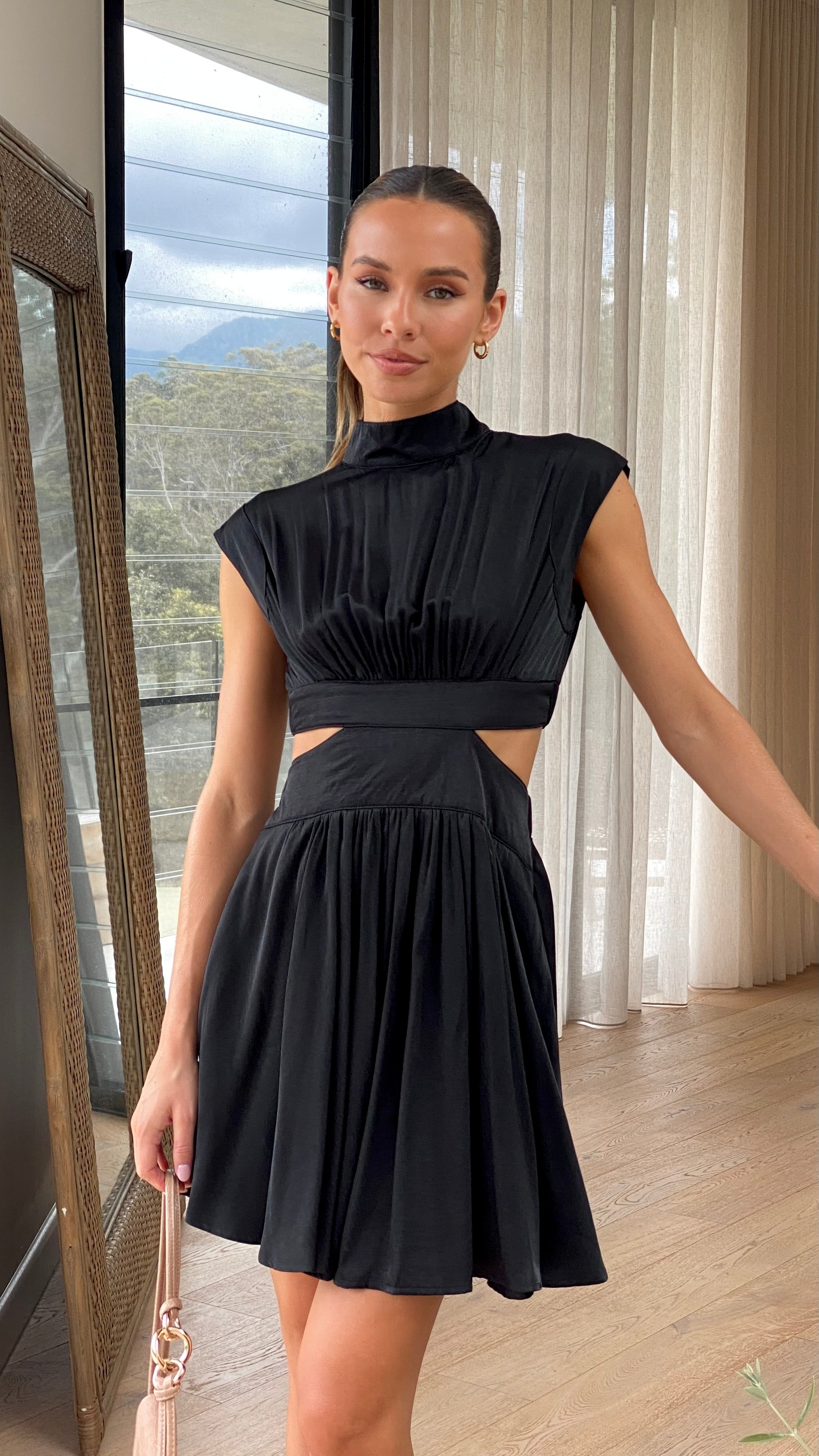 Beatrice Mini Dress in Black - Elegant & Stylish Women's Party Dress for Night Out, Cocktail Events & Special Occasions