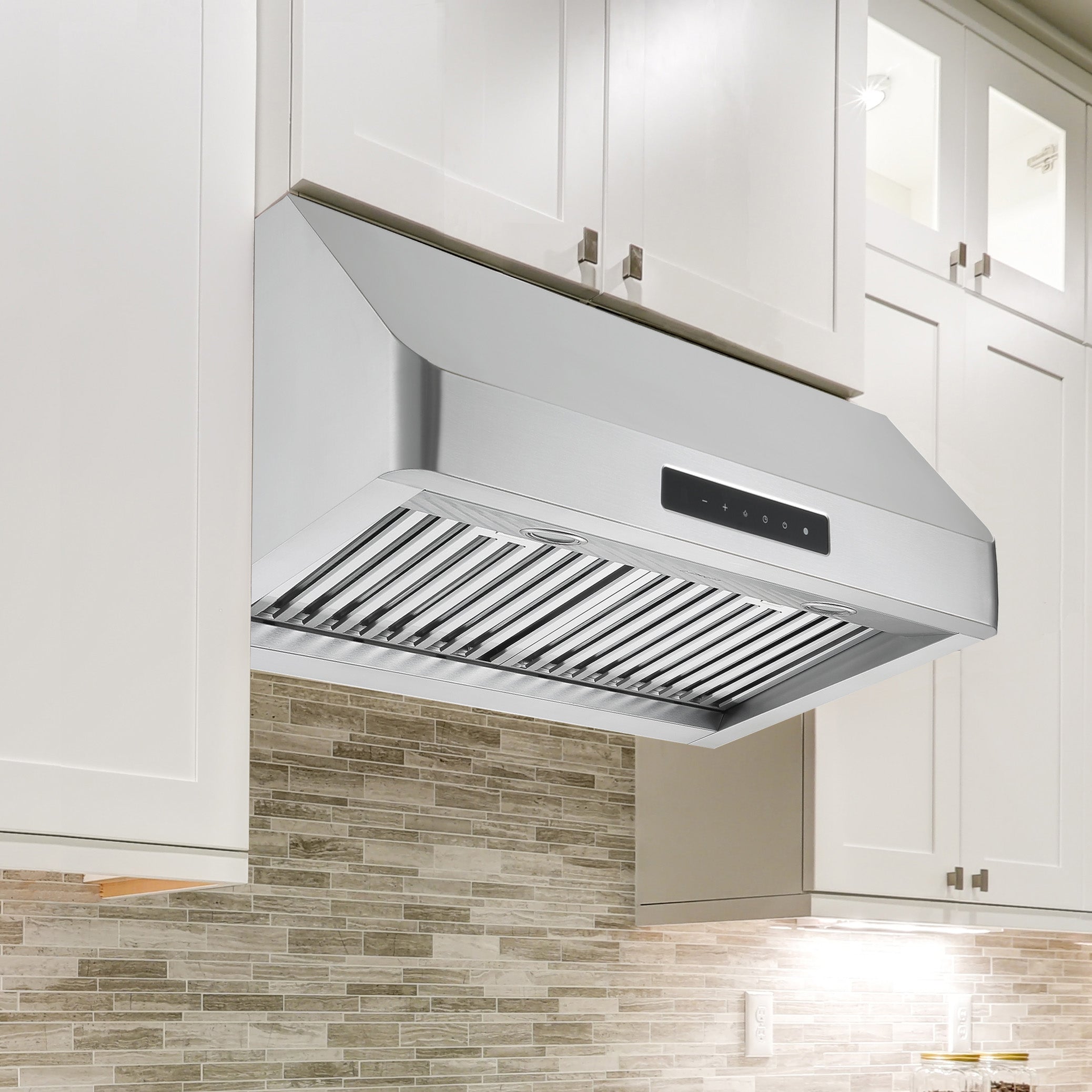 30 Inch Stainless Steel Pro Series Undercabinet Range Hood with Night Light - Powerful Kitchen Ventilation for Smoke & Odor Removal - Perfect for Home Chefs & Modern Kitchens