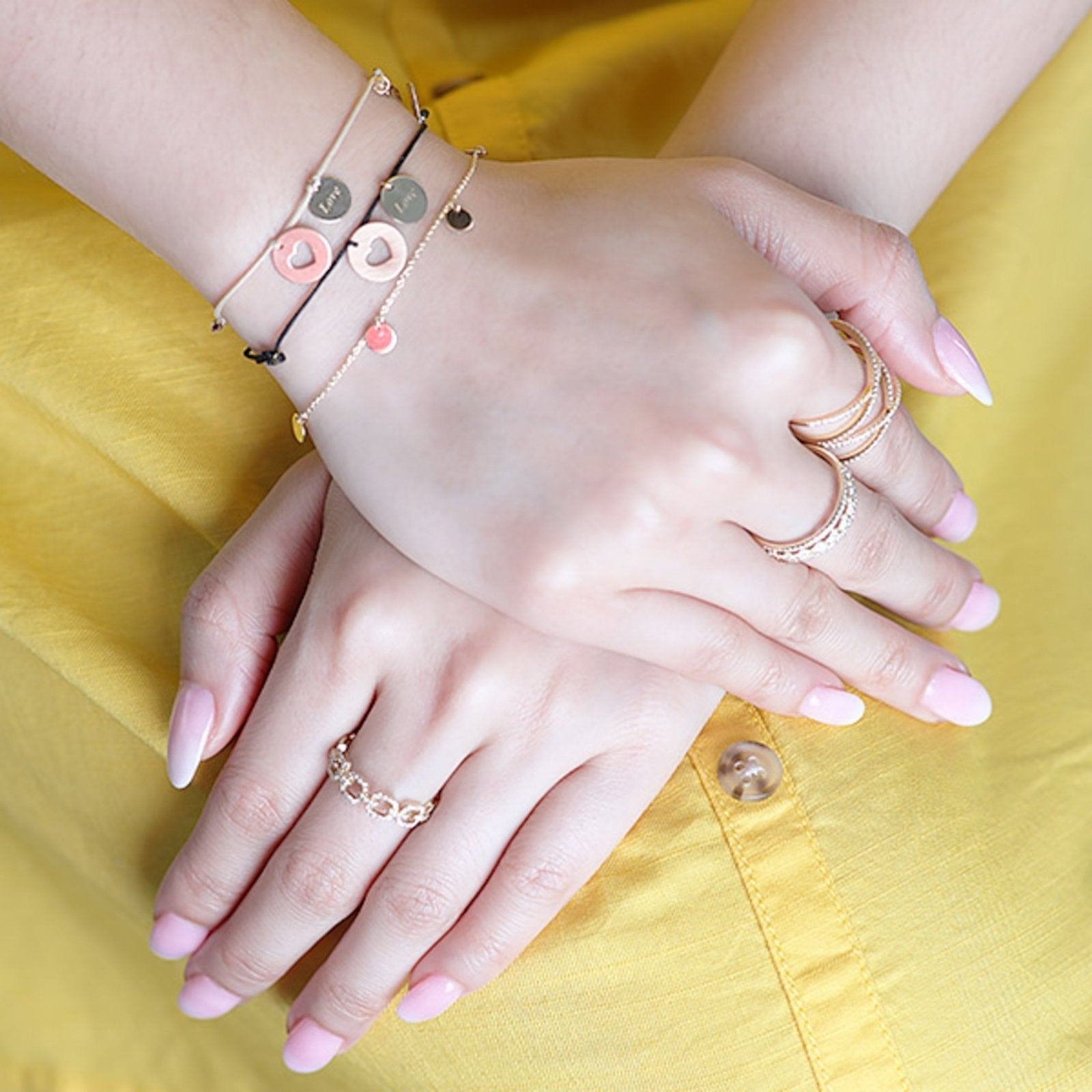 14k Solid Yellow Gold Coin Station Bracelet - Elegant Stackable Jewelry for Women, Perfect for Everyday Wear & Special Occasions