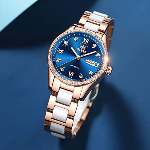 L6637: Two tone strap & Blue dial