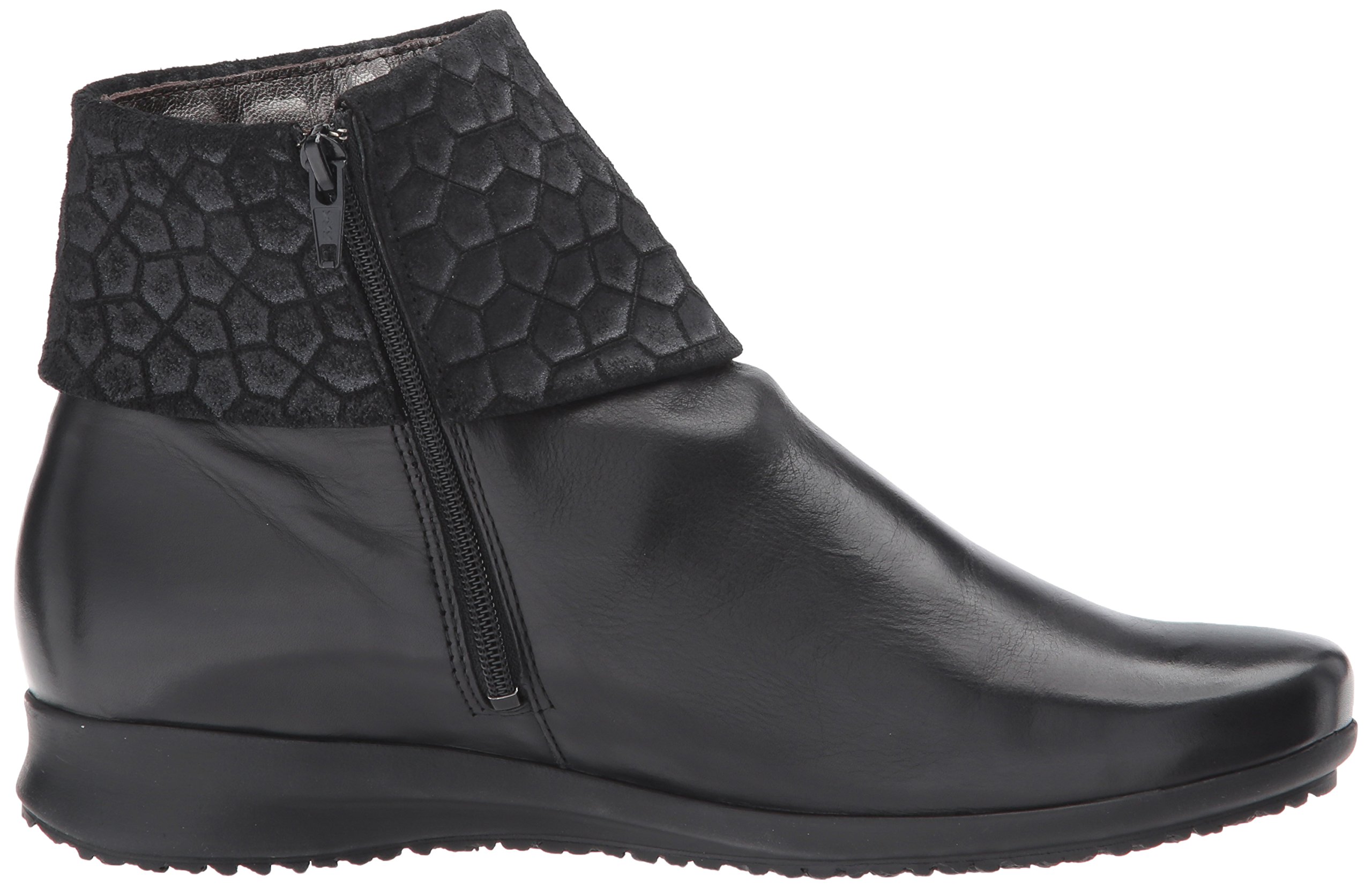 Mephisto Women's Fiducia Ankle Boots - Comfortable Black Leather Booties Size 6.5 | Perfect for Work, Travel & Everyday Wear