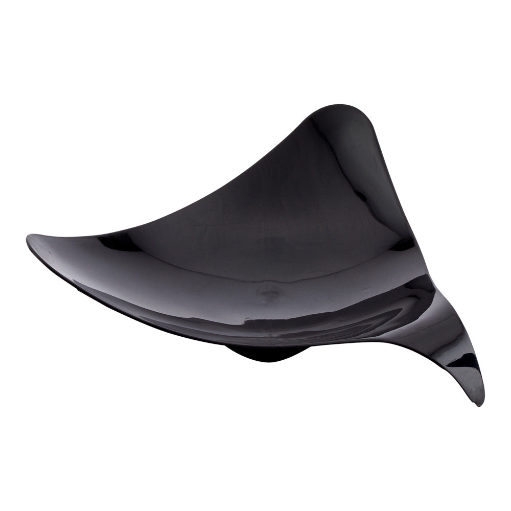 100-Pack Black Triangle Plastic Shooting Star Appetizer Plates & 100 Silver Mini Plastic Spoons for Party, Wedding, Baby Shower, and Holiday Celebrations