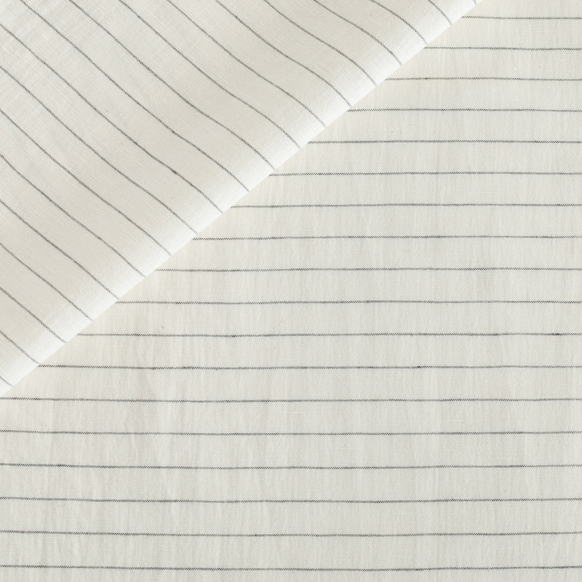 Premium Hudson Stripe Fabric - Soft & Durable Charcoal Gray Upholstery Material for Sofa, Curtains & Home Decor Projects