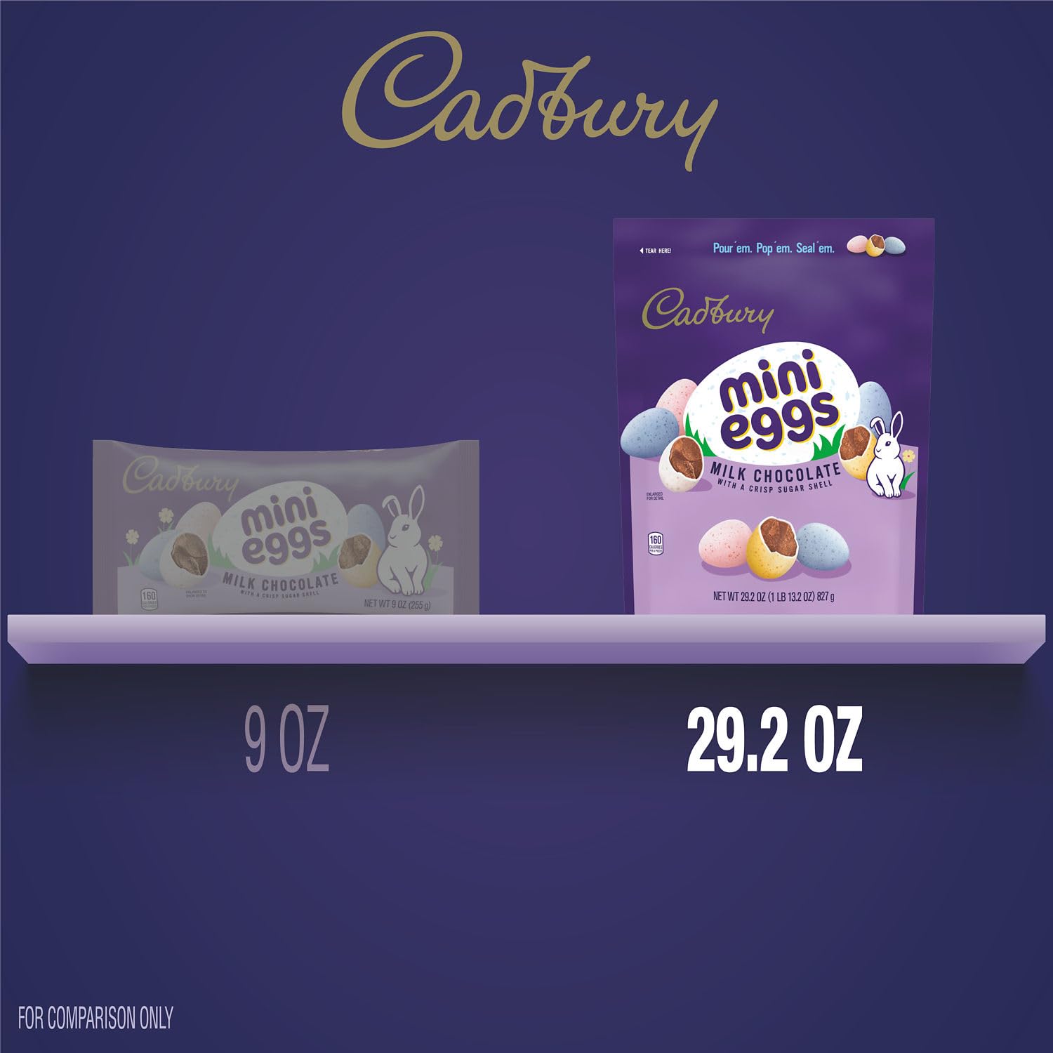 **CADBURY MINI EGGS Milk Chocolate Easter Candy - 29.2 oz Bag | Bulk Easter Treats for Parties, Gifts & Holiday Celebrations**