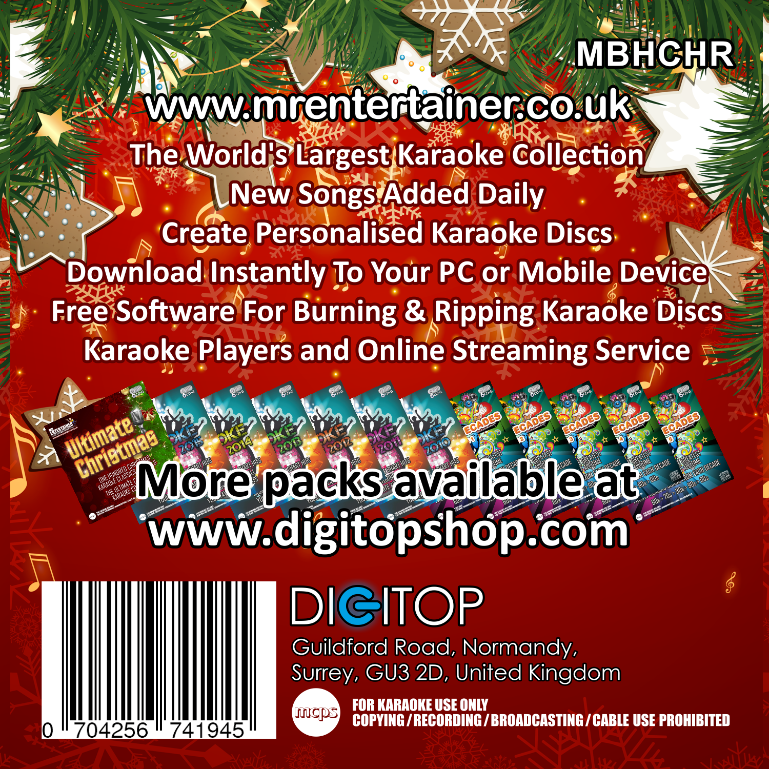 Mr Entertainer Big Karaoke Hits of Christmas - Best Holiday Sing-Along Songs for Parties & Family Gatherings