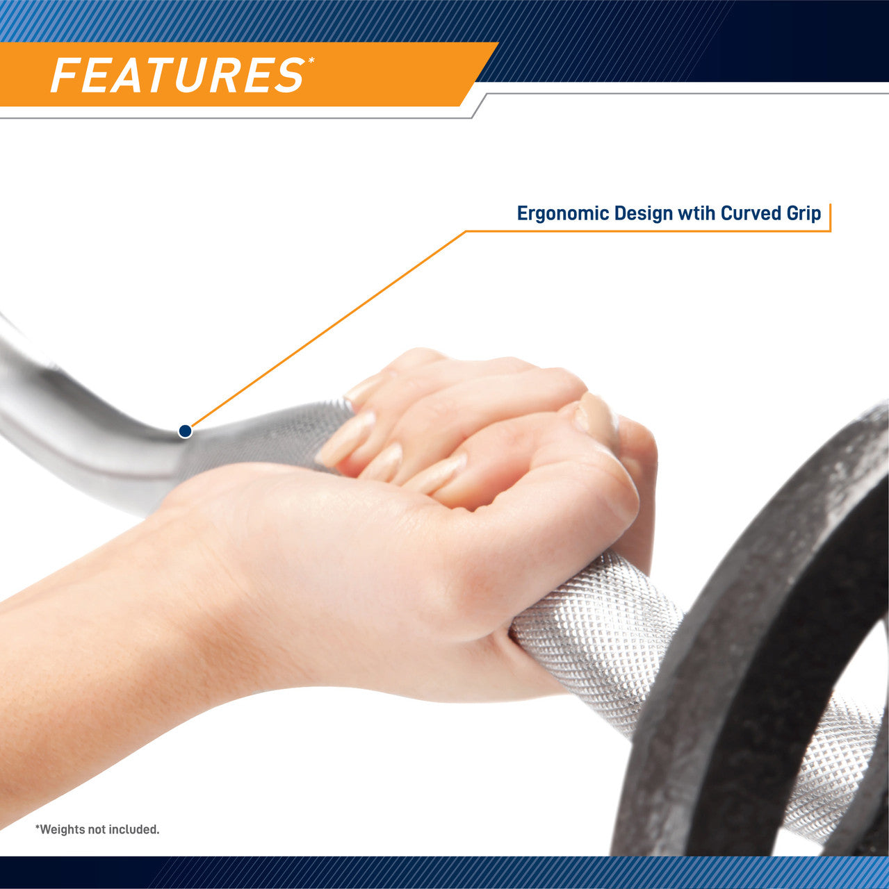 Marcy SDC 10.1 Standard Olympic Curl Bar & Dumbbell Handle Set - Weight Lifting Equipment for Home Gym & Strength Training