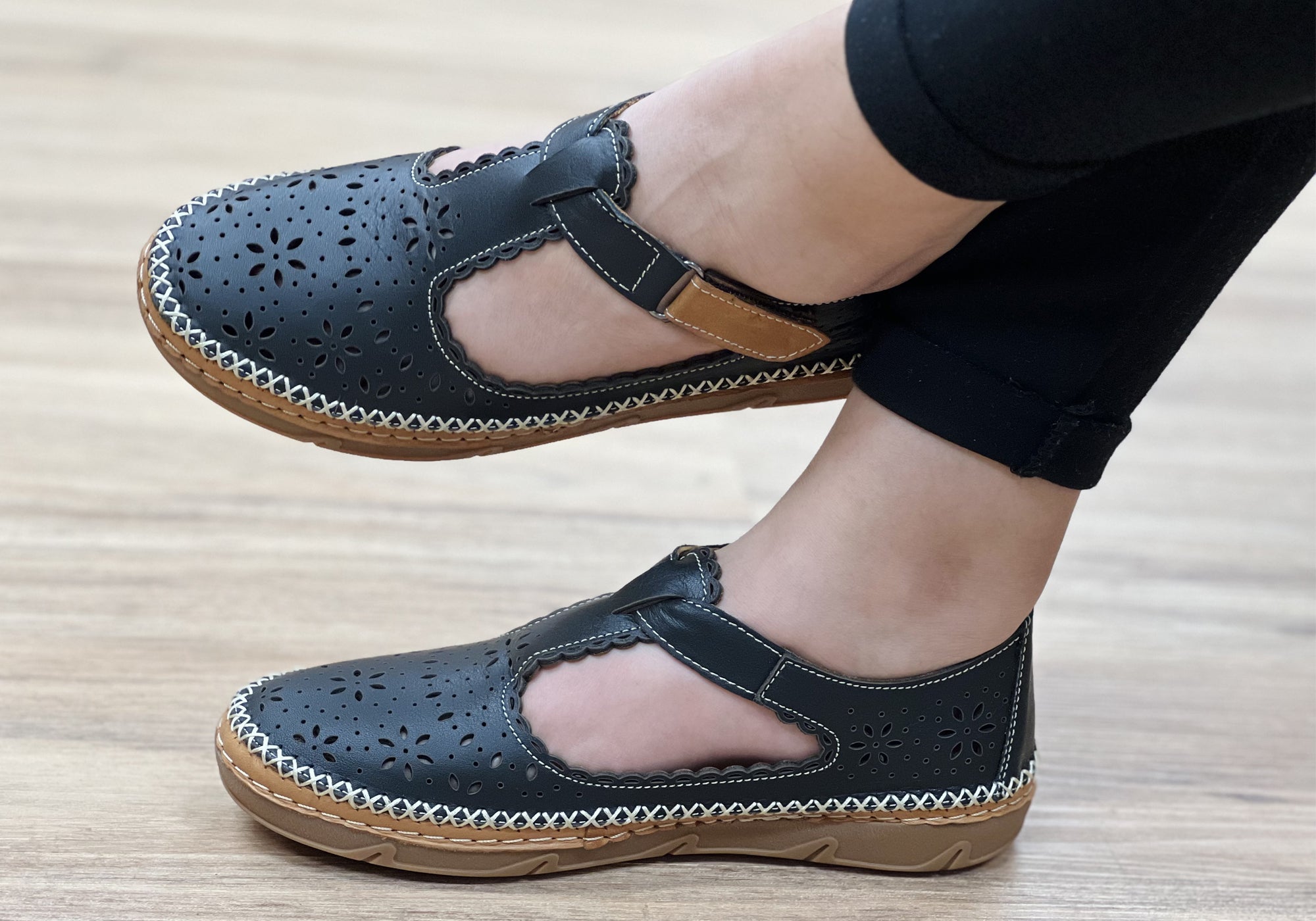 Orizonte Olivia Women's Comfortable Soft Leather Shoes - European Style Loafers for Casual Wear, Office & Travel