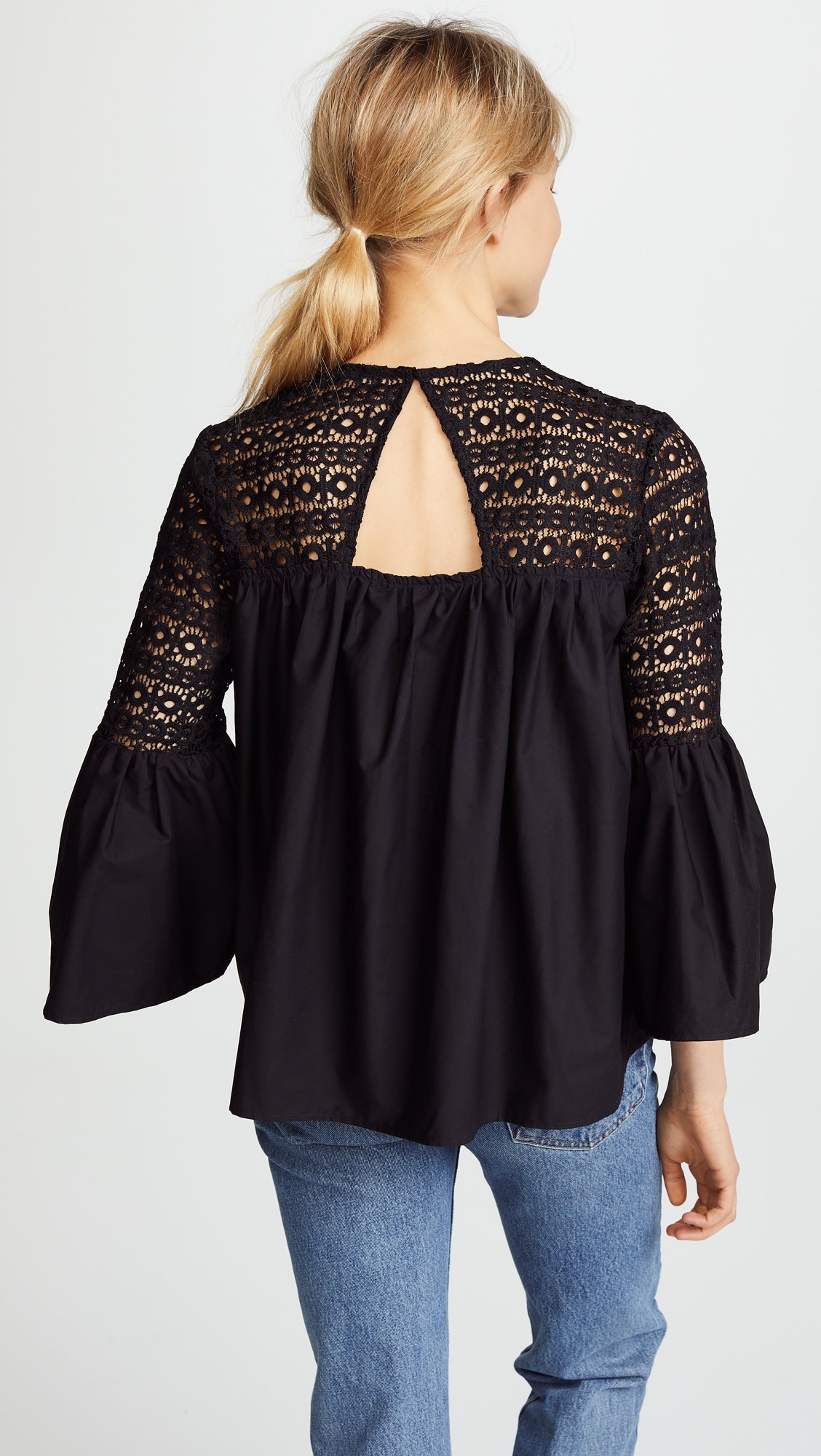 Endless Rose Women's Crochet Blouse - Boho Chic Lace Top for Summer, Beach & Casual Outfits | Flowy & Breathable Cotton Blend