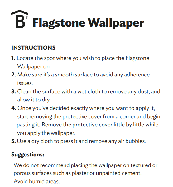 Flagstone Wallpaper - Natural Stone Texture Peel and Stick Wallpaper for Home Decor | Perfect for Living Room, Bedroom, and Office Accent Walls