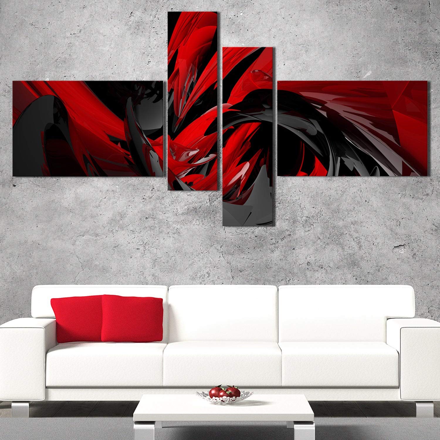 DESIGN ART 'What Do You See?' Abstract Canvas Wall Art - Modern Home Decor for Living Room, Bedroom & Office
