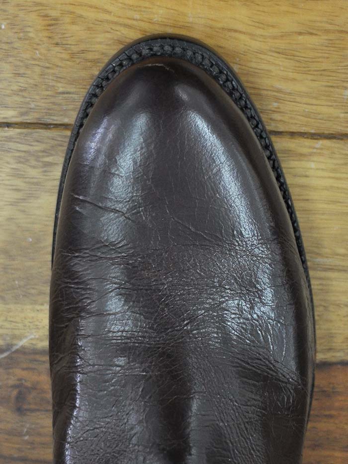 Lucchese L3555.RR Florence Buffalo Roper Boots for Men - Whiskey Burnished Leather Western Cowboy Boots - Perfect for Rodeo, Country Dancing & Casual Wear
