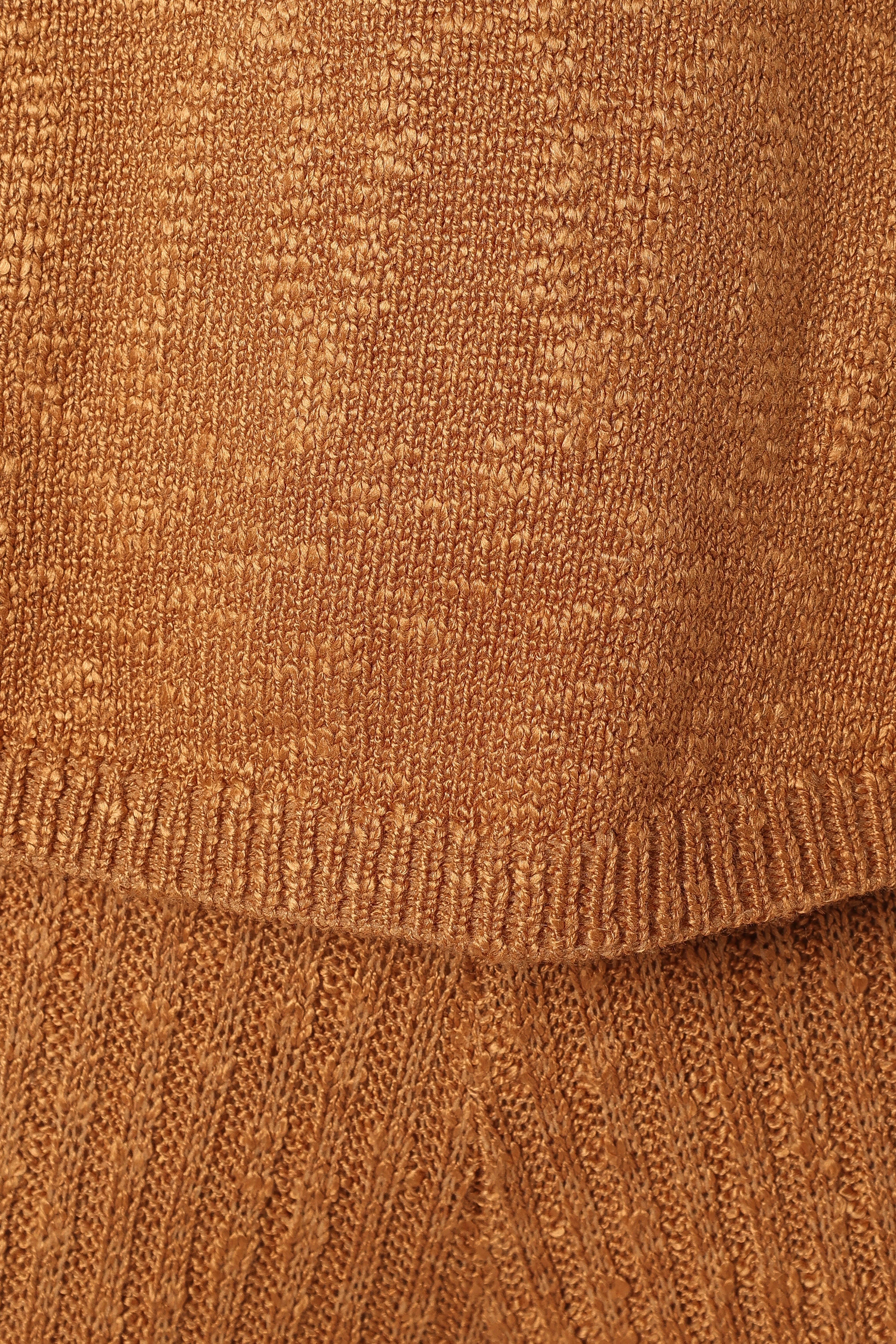 Anna Women's Knitted Sweater and Skirt Set - Soft Brown Winter Outfit for Casual Wear & Holiday Parties