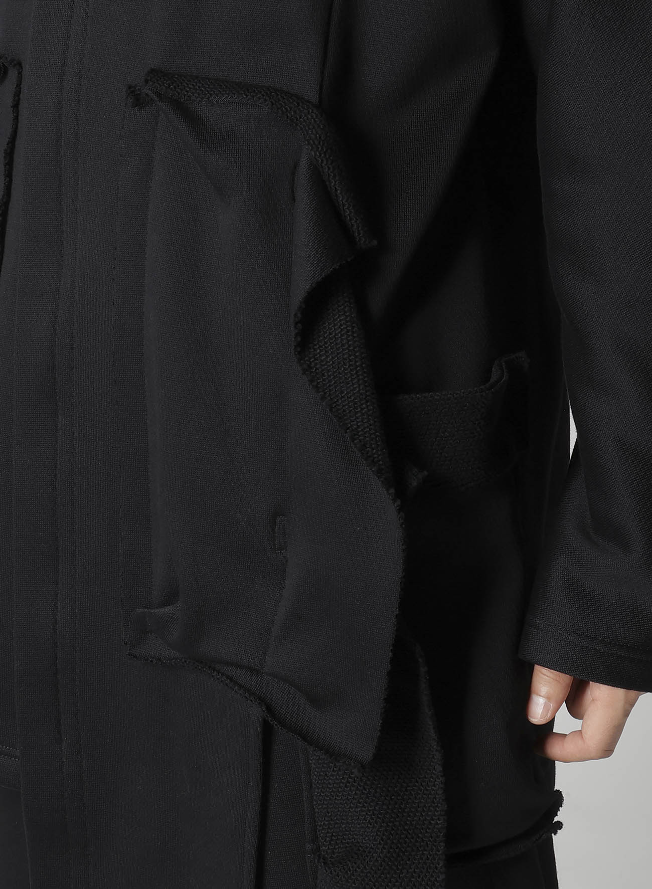 COTTON SMITH POCKET DETAIL UNBALANCED HOODIE - Men's Casual Pullover Sweatshirt with Asymmetrical Design | Perfect for Streetwear, Lounge & Everyday Comfort