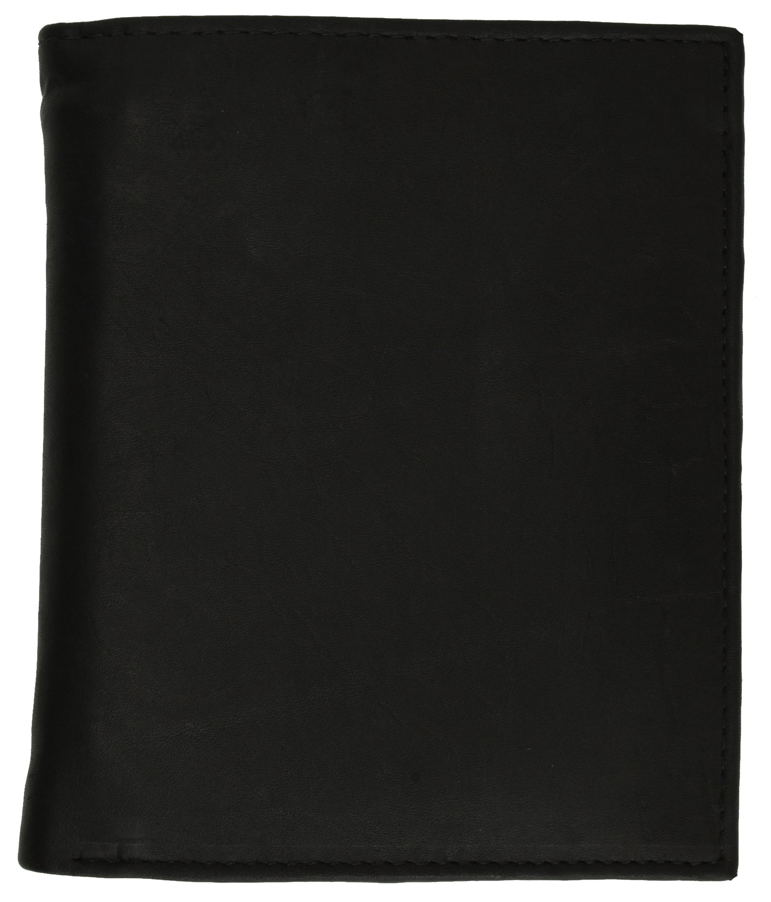 Marshal Men's Genuine Leather Slim Bifold Wallet with 2 Card Windows - Stylish Hipster Design for Euro & Credit Cards (Black) - Perfect for Everyday Use & Travel
