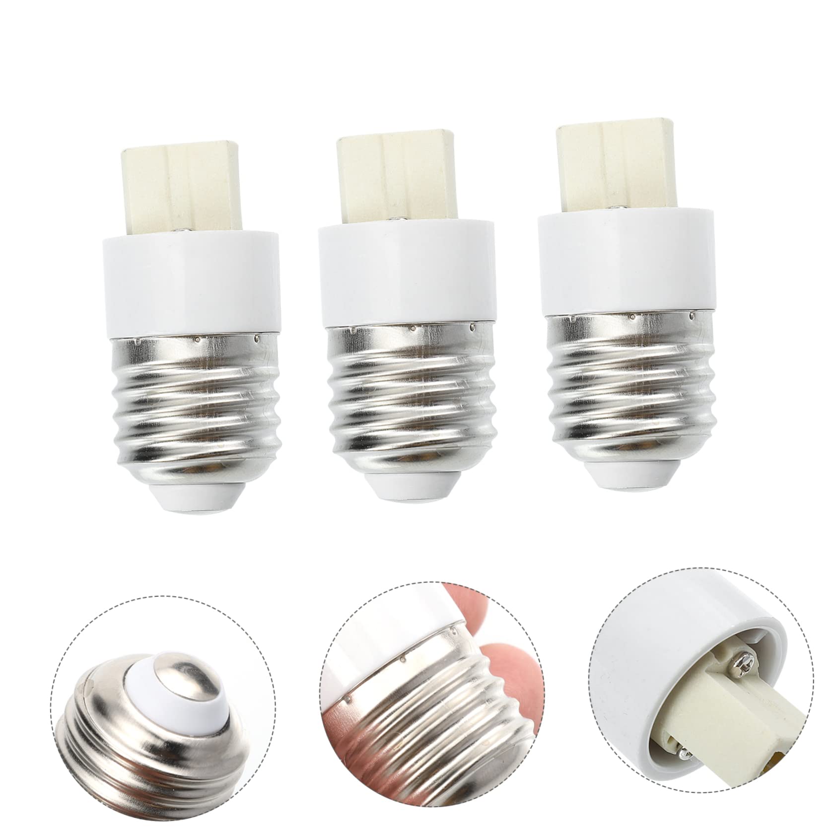 6-Pack E12 to G9 Light Bulb Socket Adapter - E12 Lampholder Converter for G9 LED Bulbs - Light Socket Outlet Extender - Perfect for Chandeliers, Pendant Lights & Home Lighting Fixtures
