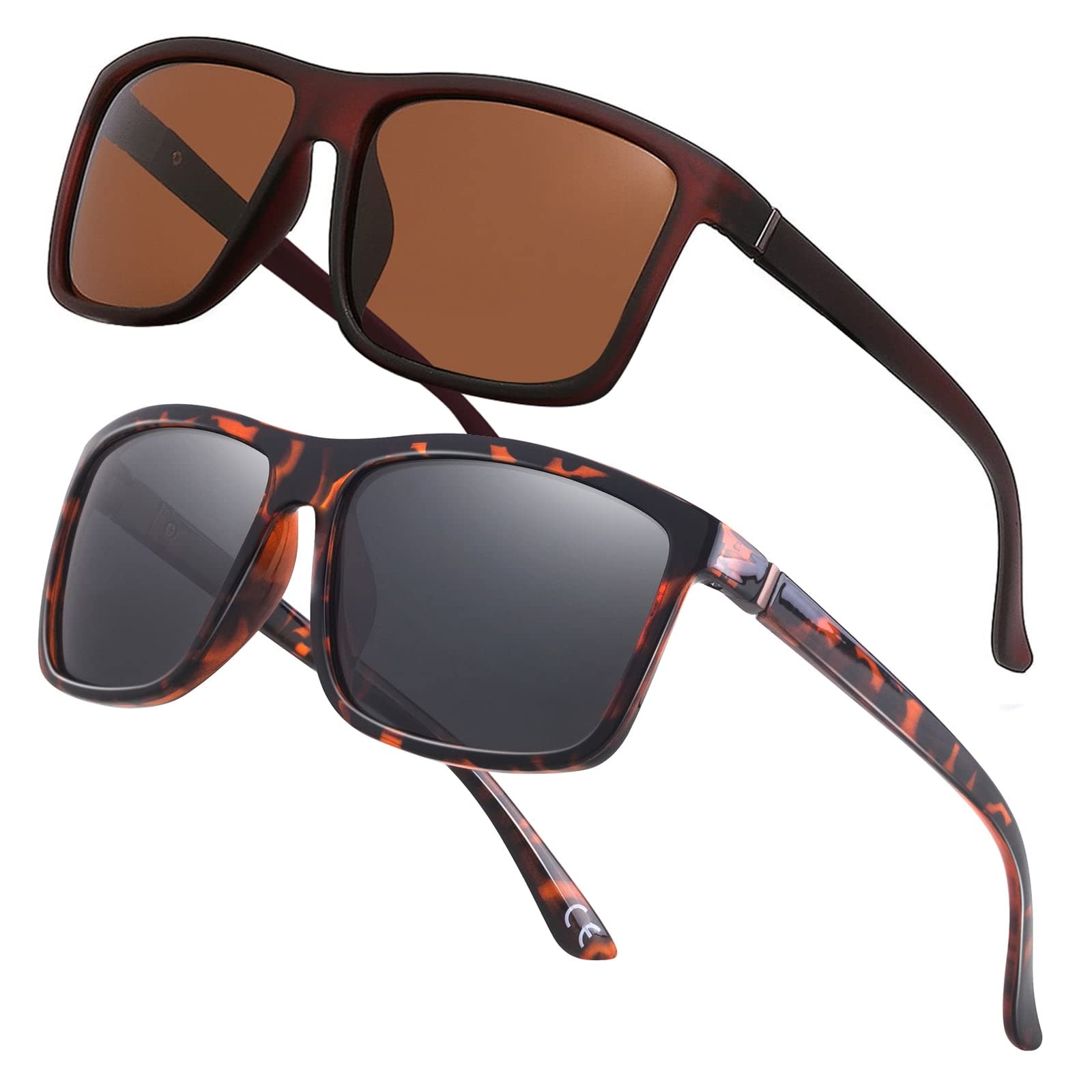 NIEEPA Men's Polarized Sports Sunglasses UV Protection Square Frame NP1007 - Perfect for Running, Cycling & Outdoor Activities