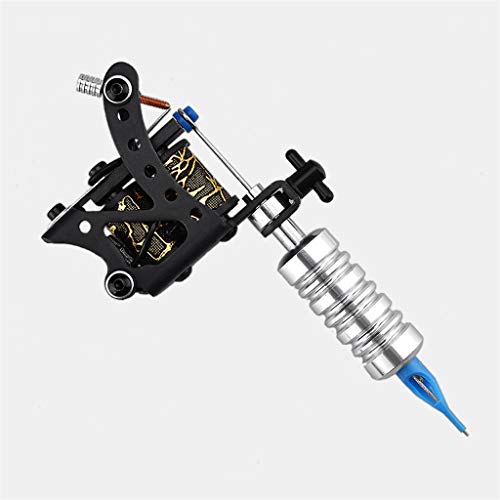 Professional 8Wraps Tattoo Shader Machine - Iron Coil Tattoo Gun for Shading & Lining - Perfect for Tattoo Artists & Beginners - Ideal for Studio & Home Tattooing