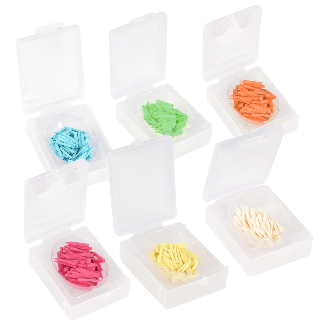 400PCs Dental Grade Assorted Wooden Wedges | Professional Interdental & Interproximal Wedges for Teeth Restoration | Disposable Dental Wedges for Fillings, Crowns & Bridges | Dentist-Approved for Secure & Comfortable Dental Procedures