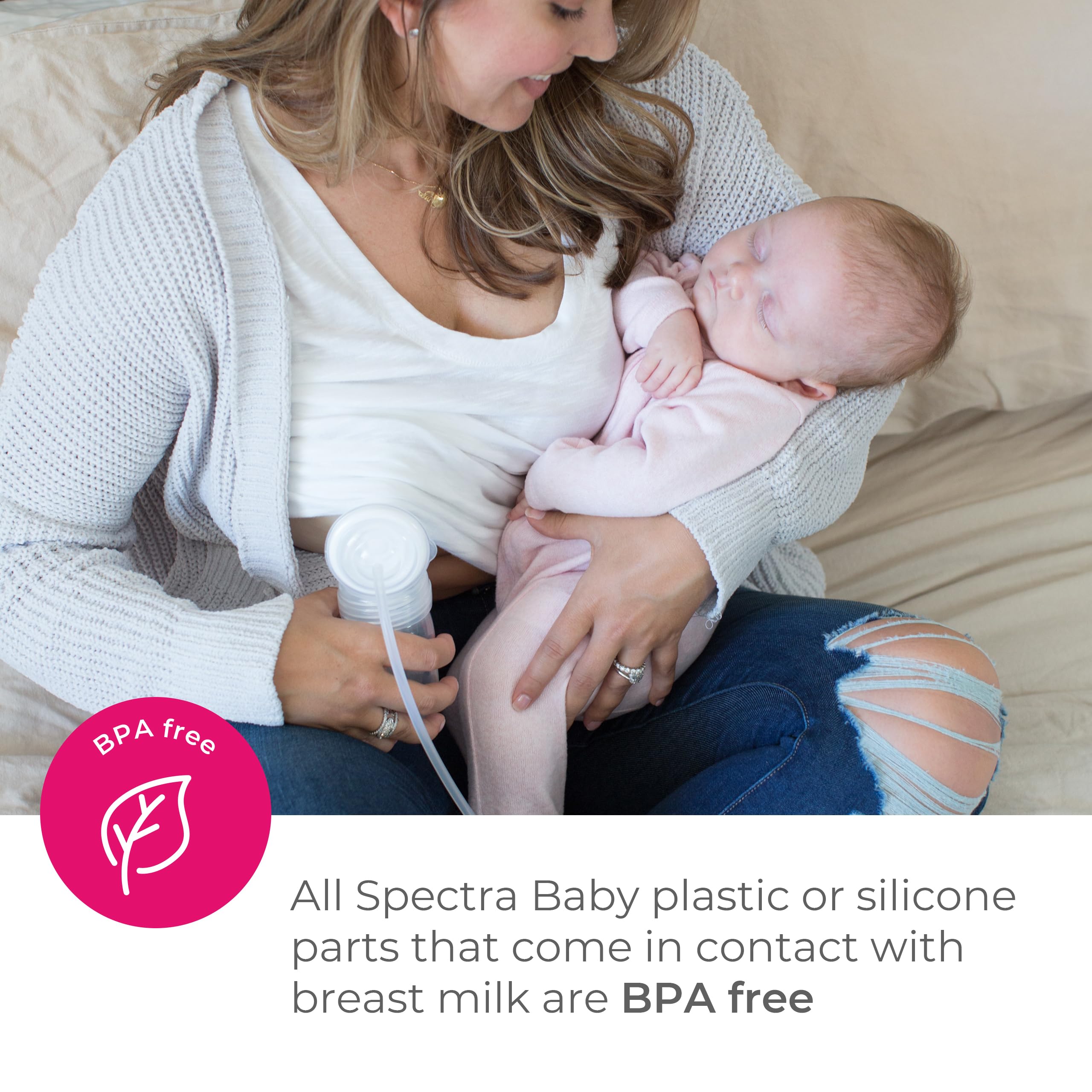 Spectra 9 Plus Portable Electric Breast Pump - Hands-Free, Rechargeable, Ultra-Quiet for Nursing Moms | Perfect for Travel, Work & Late Night Feedings