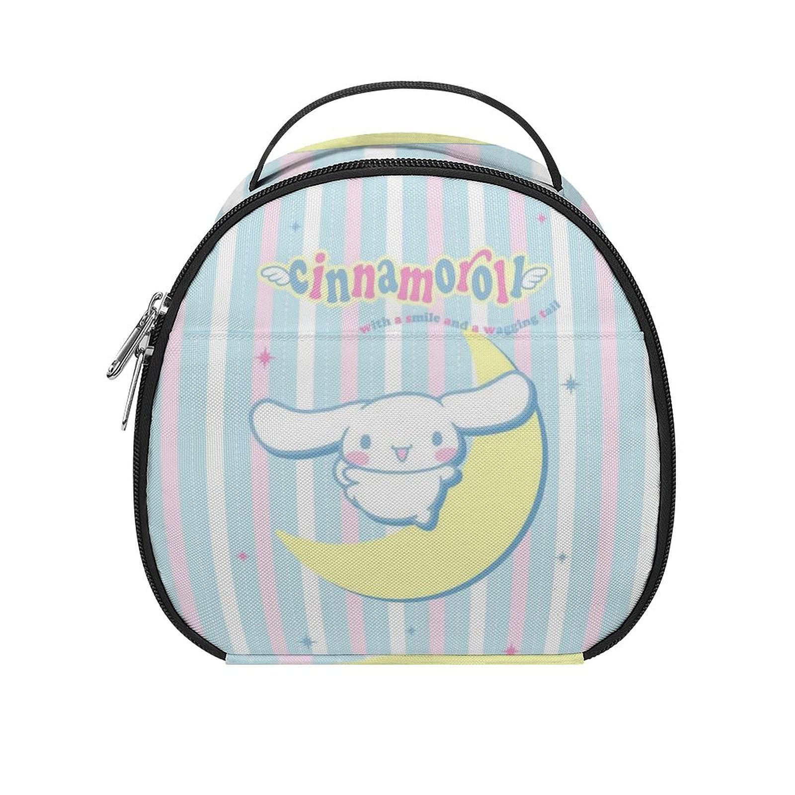 Cinnamo Roll Insulated Lunch Bag - Cute Creative Reusable Lunch Box for Women, Large Portable Lightweight Lunch Tote - Perfect for Work, School, Picnics & Outdoor Activities