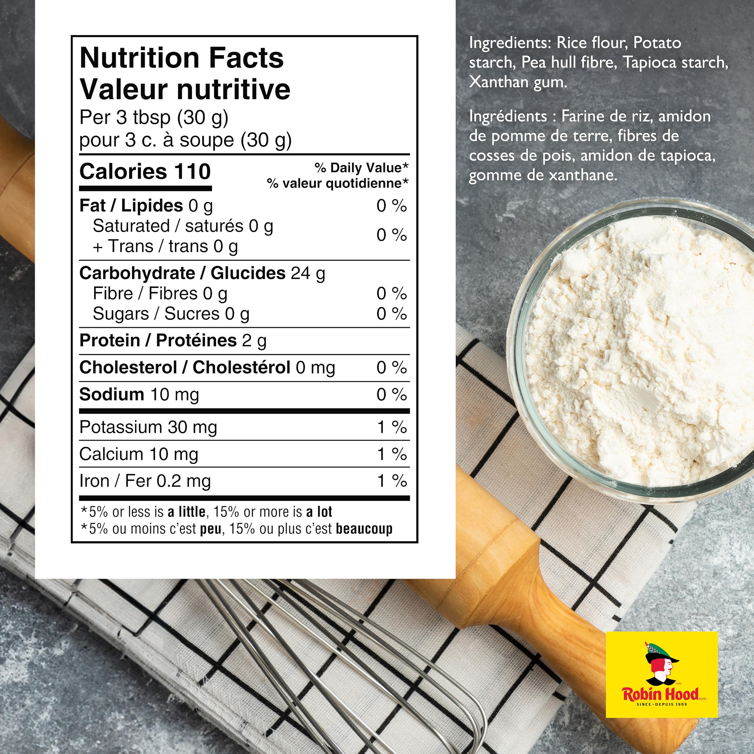 Robin Hood Gluten Free All Purpose Flour Blend 32oz (907g) - Perfect for Baking Bread, Cakes & Cookies - Ideal for Gluten-Free Diets & Celiac-Friendly Recipes