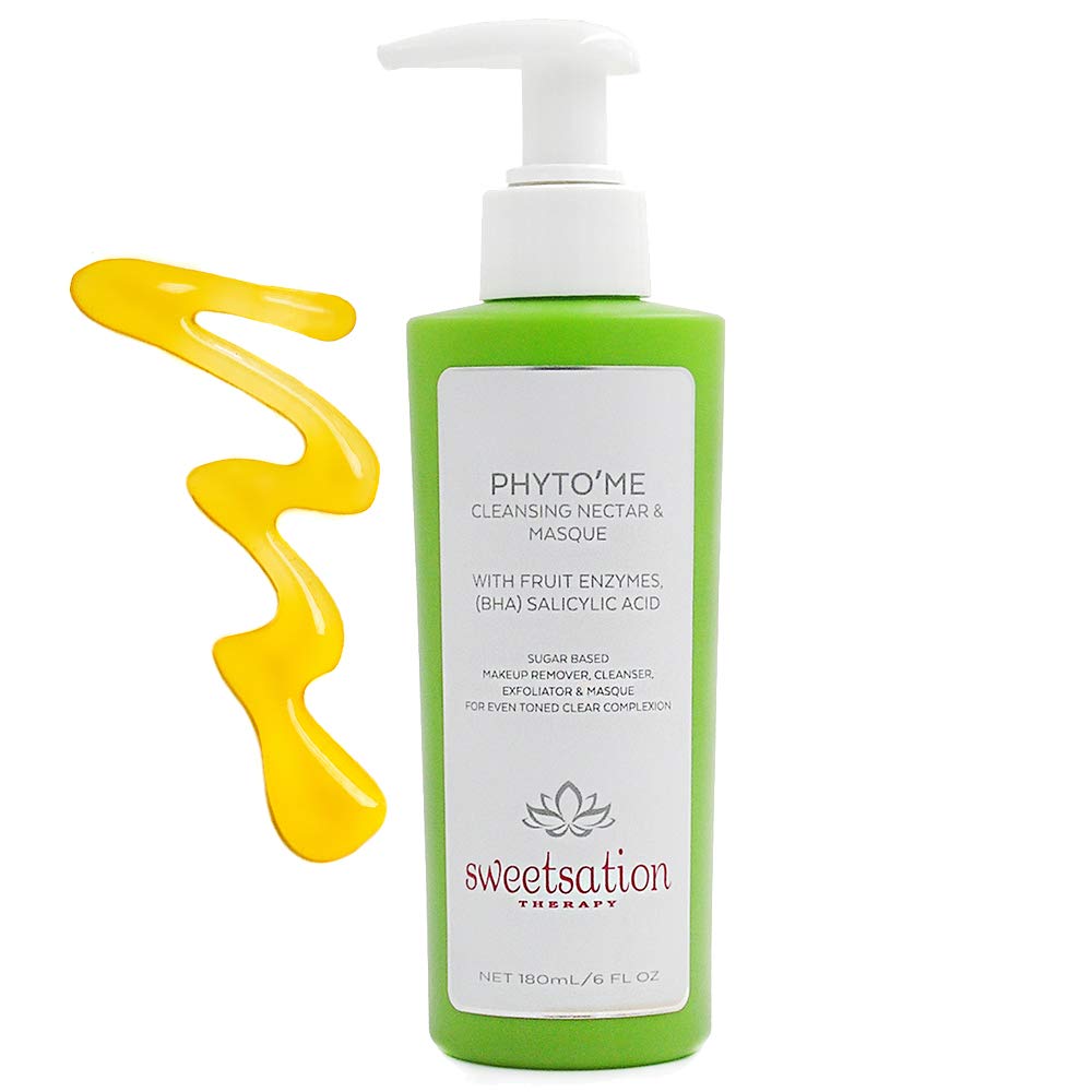 YUNASENCE Phyto'me Cleansing Nectar & Mask - Oil Balm-to-Milk Cleanser with Fruit Enzymes, Pineapple & BHA Salicylic Acid | Makeup Remover & Exfoliating Face Mask for Clear, Even Skin | Perfect for Daily Skincare Routine & Deep Cleansing After Makeup