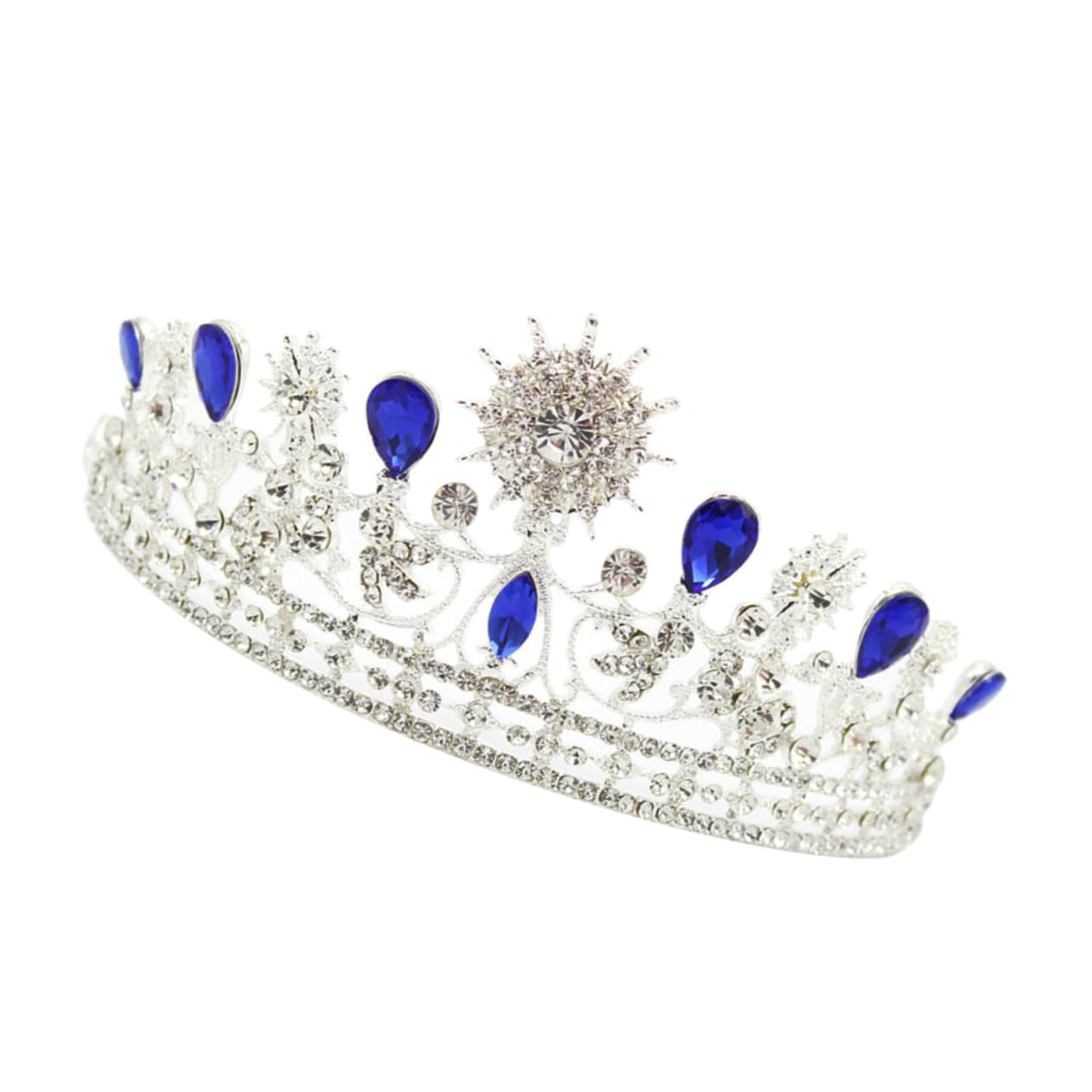 POPETPOP Baroque Luxurious Wedding Tiara Headband - Crystal Bridal Crown for Women, Brides, Princess Costume, Prom & Party Accessories | Perfect for Weddings, Pageants, Cosplay & Special Events