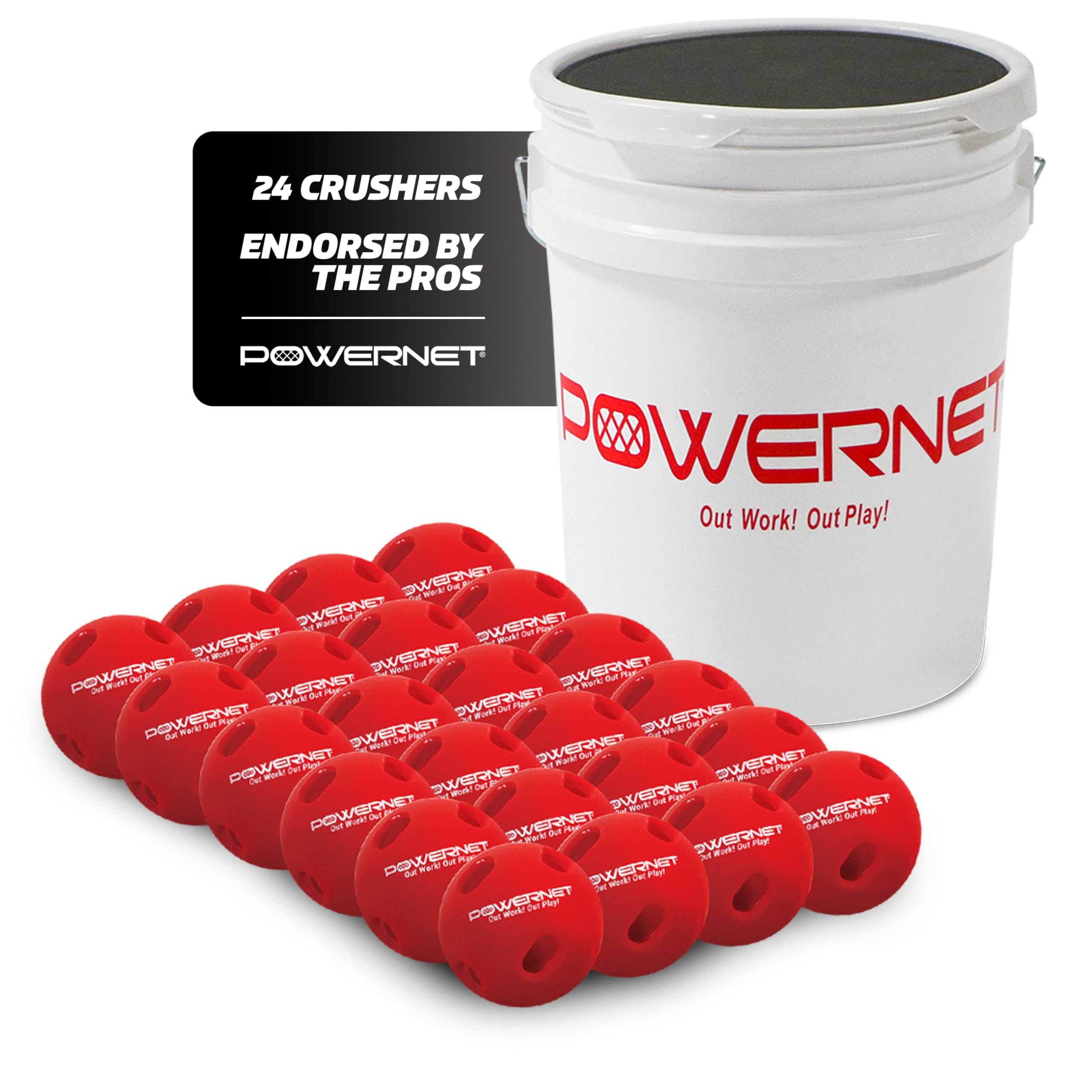 PowerNet Crusher & Micro Crusher Training Baseballs & Softballs - 12 Pack or Coach Bundle | Baseball & Softball Hitting Trainer for Speed, Power & Coordination | Perfect for Batting Practice, Team Drills & Solo Training Sessions