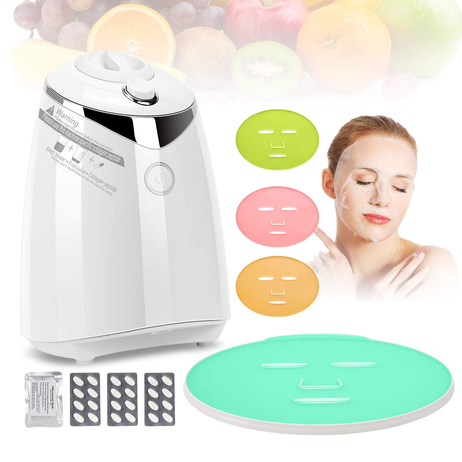 DXXCV Automatic Facial Mask Machine - DIY Fruit & Vegetable Face Mask Maker for Skin Care, Eye & Facial SPA | Home Beauty Salon & Professional Spa Use