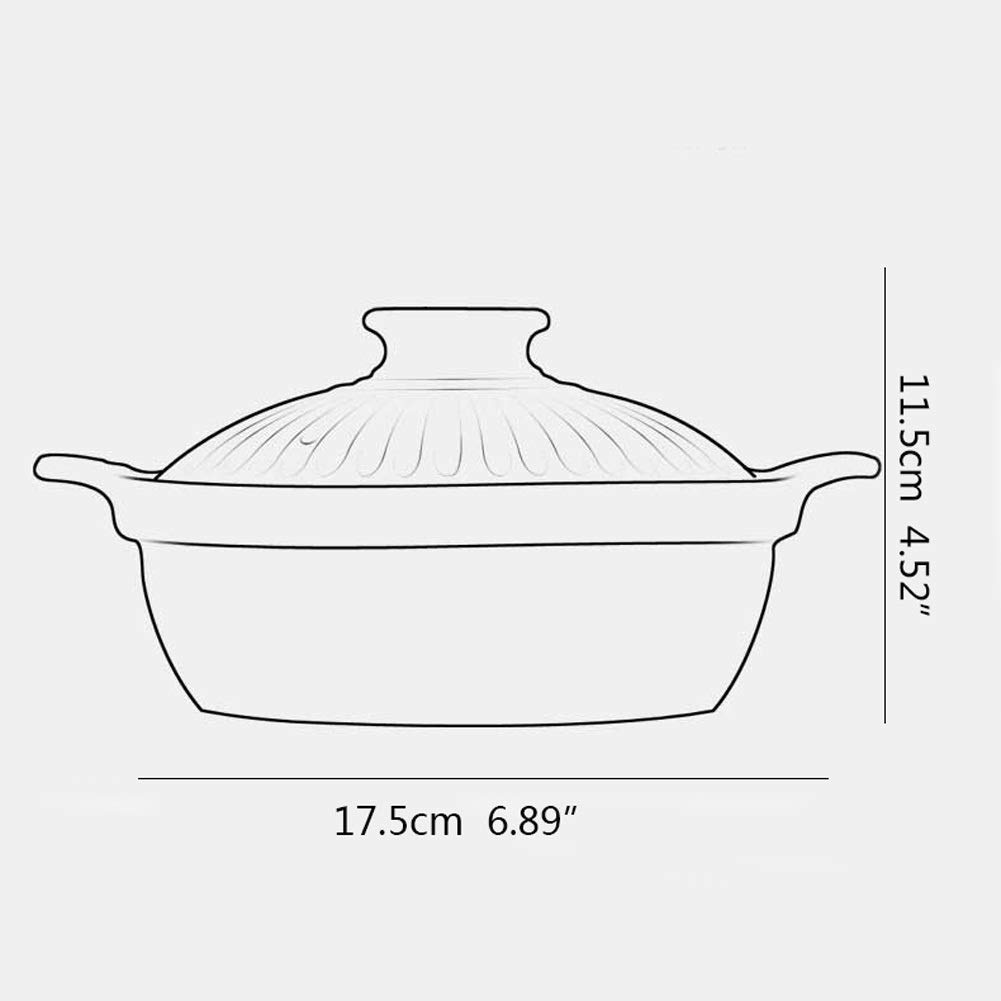 Ceramic Casserole Dish for Gas Stove - 1500ML & 800ML Soup Pot, Oven-Safe Cookware for Kitchen Cooking | Perfect for Stews, Soups, and Family Meals