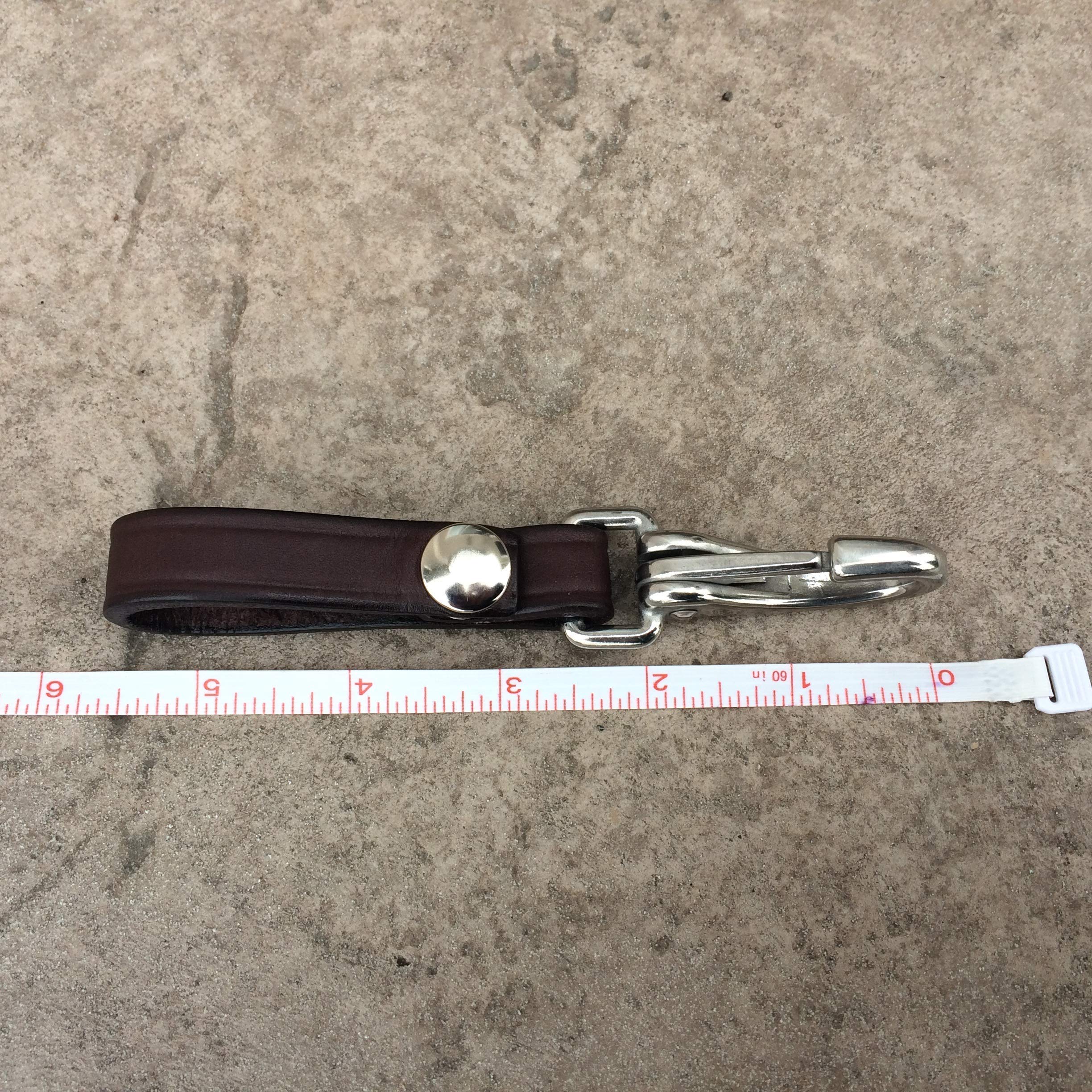 Handmade Leather Keychain Lanyard - Customizable Boxwood & Mum Design, Detachable Key Ring Organizer for Men | Perfect Father's Day Gift, Office Keys, Travel & Everyday Carry | Amish Crafted in USA