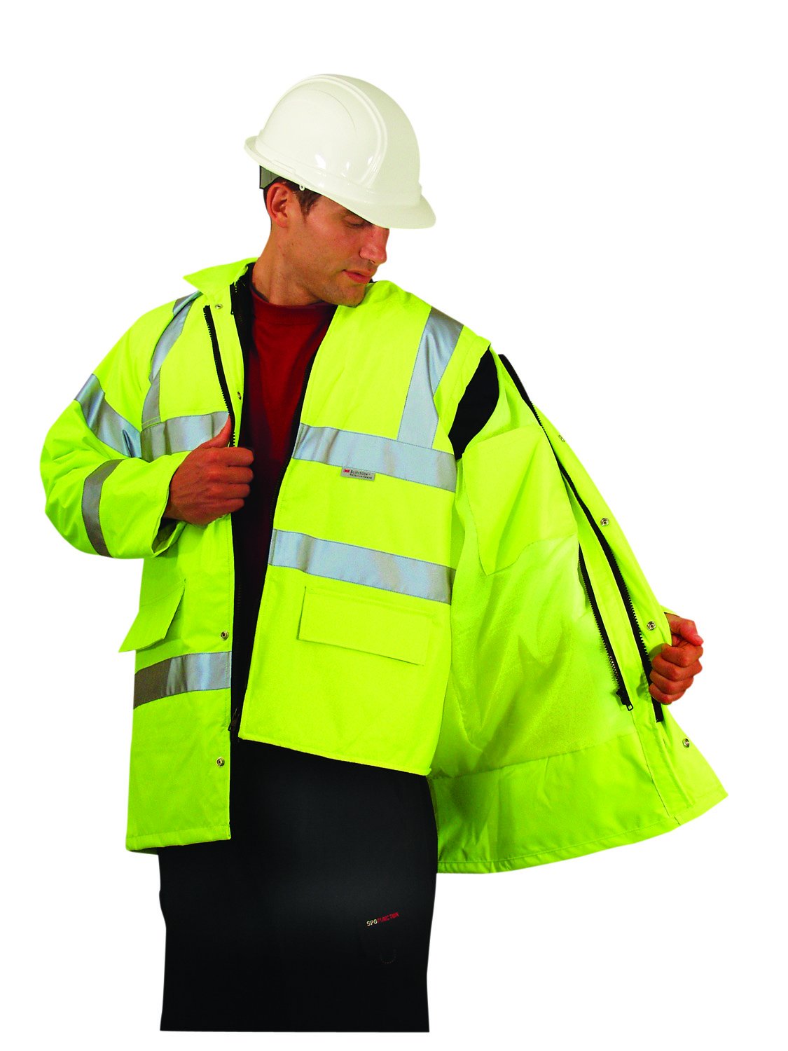 Insulated Winter Jacket for Men - 2XL Size, Bright Yellow, 36 Inch Length - Perfect for Outdoor Activities, Hiking & Cold Weather Protection