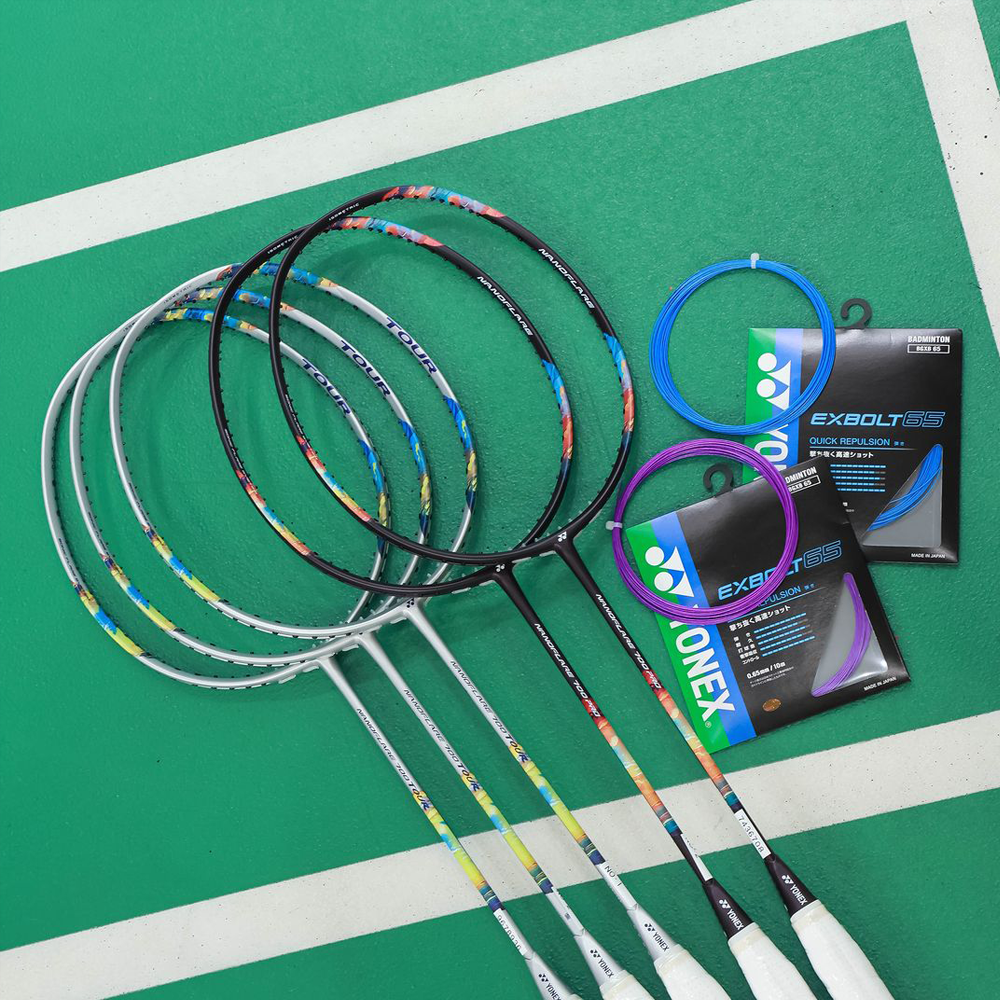 Yonex Nanoflare 700 Tour Badminton Racket (Silver/Sky Blue) - Professional Lightweight Racquet for Competitive Play & Training