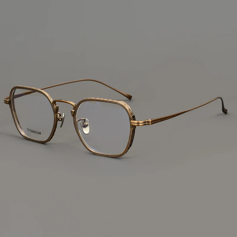 Stylish Aimee Unisex Full Rim Square Titanium Eyeglasses Frame 1110531 - Lightweight & Durable for Work, Reading & Fashion