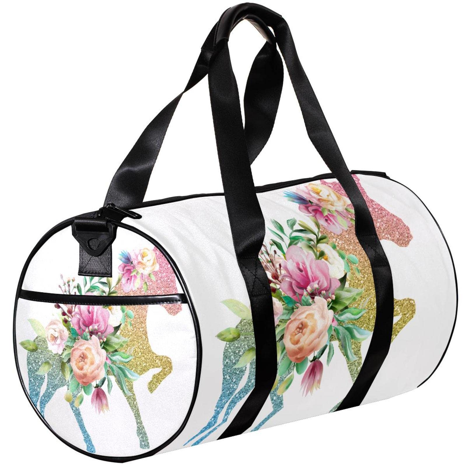 Men's Gym Duffle Bag with Wet Pocket - Large Sports Travel Bag for Workout, Gym, Yoga & Travel - Pegasus Unicorn Design Athletic Bag for Men's Fitness Gear & Essentials
