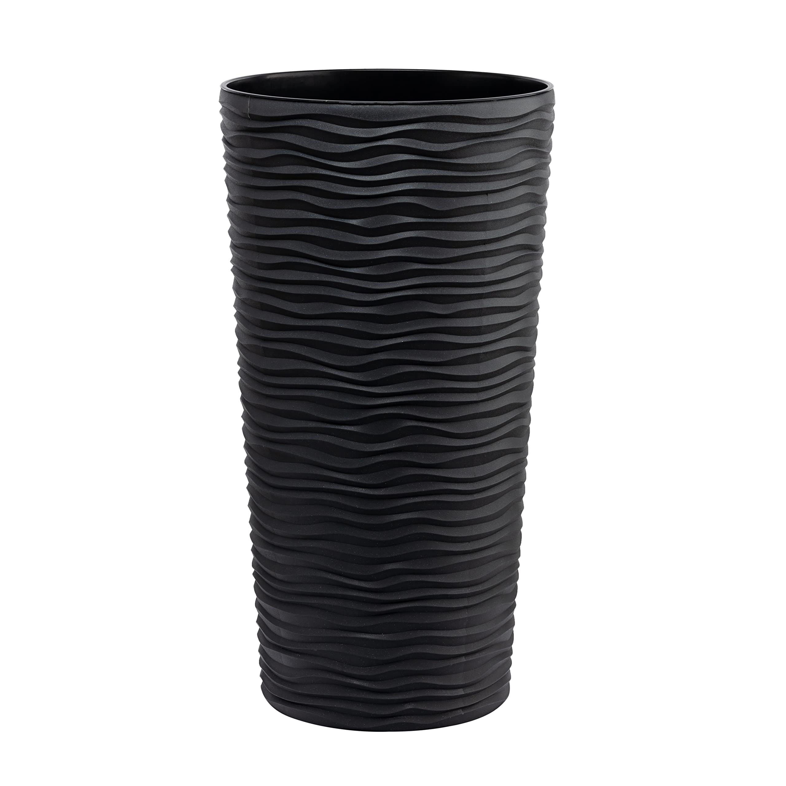 20 Inch Tall Planters for Outdoor & Indoor Plants - Large Tree Planter Pot in Graphite - Perfect for Patio, Garden, Living Room & Office Decor