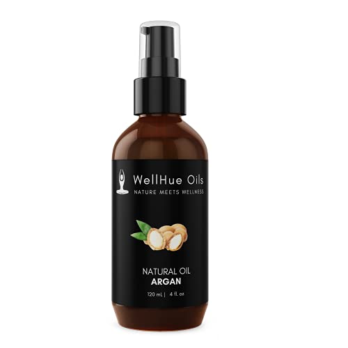 Organic Argan Pure Essential Oil Moisturizer for Wrinkles & Anti-Aging (4oz) - All-Natural Face, Skin & Hair Treatment - Silky Smooth Hydration for Dry Skin, Fine Lines & Split Ends | Perfect for Night Routine, Daily Skincare & Hair Care