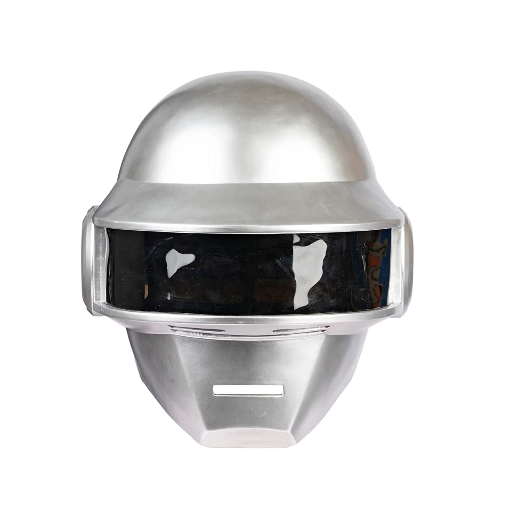 Daft Punk Helmet Replica - Resin Thomas & Guy Manuel Cosplay Mask for Men | Collectible Costume Accessory for Halloween, Fan Conventions & Themed Parties