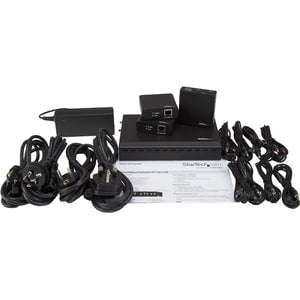 3 Port HDBaseT Extender Kit with 3 Receivers - 1x3 HDMI Over Cat5 Splitter for 4K Ultra HD - Perfect for Home Theater, Conference Rooms & Multi-Screen Setups