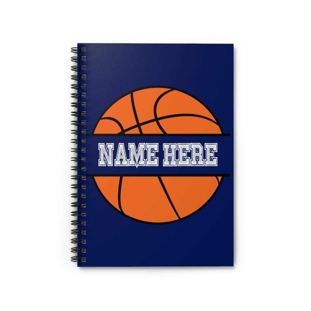 Custom Personalized Basketball Name Spiral Notebook - Unique Gift for Kids, Teens, Girls & Women | Perfect for School, Sports & Journaling
