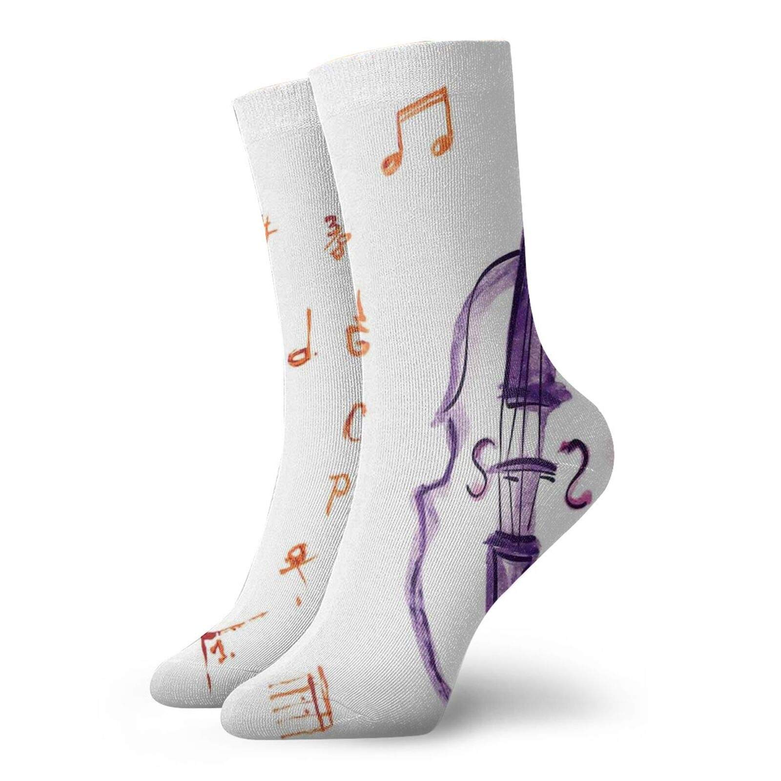 GULTMEE Funky Colorful Cushion Sport Socks - Athletic Cushioned Running Performance Crew Socks for Men & Women - Perfect for Jogging, Gym Workouts & Daily Comfort
