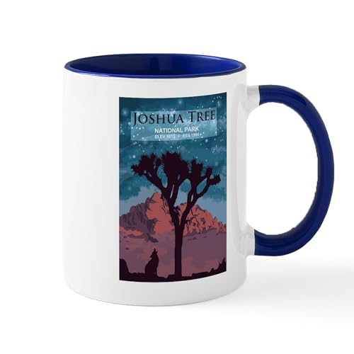 White/Navy Inside - Joshua Tree Mugs