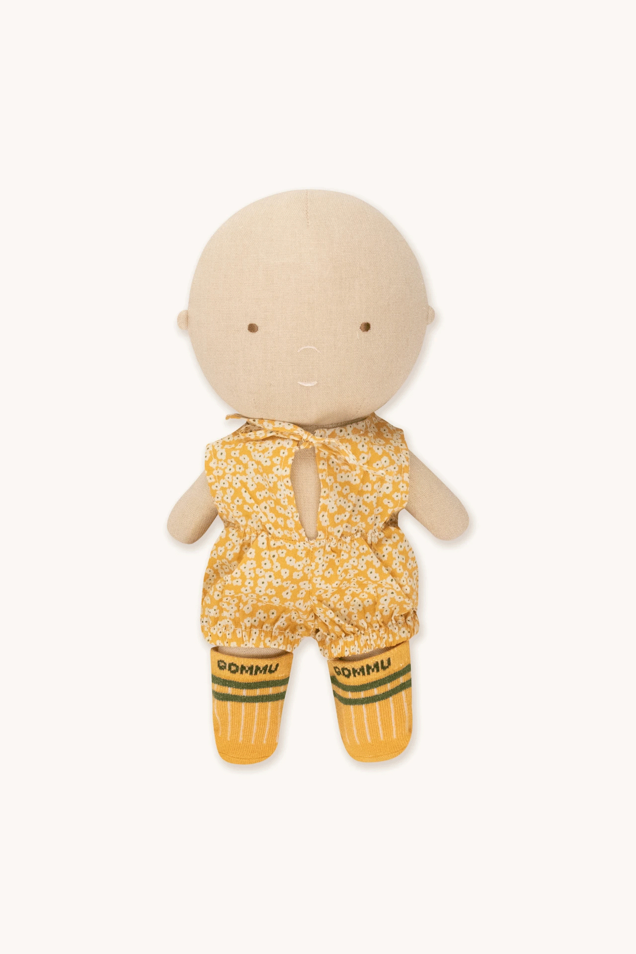 GOMMU Mustard Flowers Baby Sock and Romper Set - Soft Cotton Newborn Outfit for Photo Shoots & Special Occasions