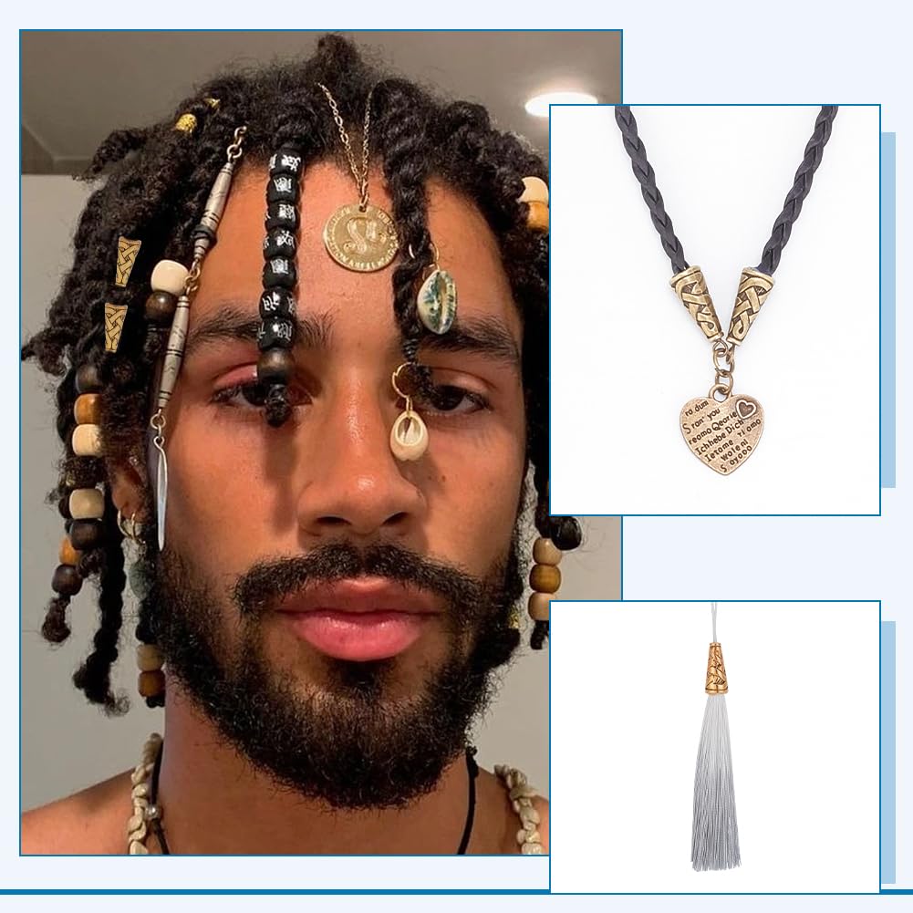 80pcs 4 Colors Tibetan Metal Cone Beads for Jewelry Making - 18x8mm Earring Cones, Spacer Beads & End Caps - DIY Earrings, Pendants & Crafts (1mm Hole) - Perfect for Boho, Ethnic & Handmade Jewelry Designs
