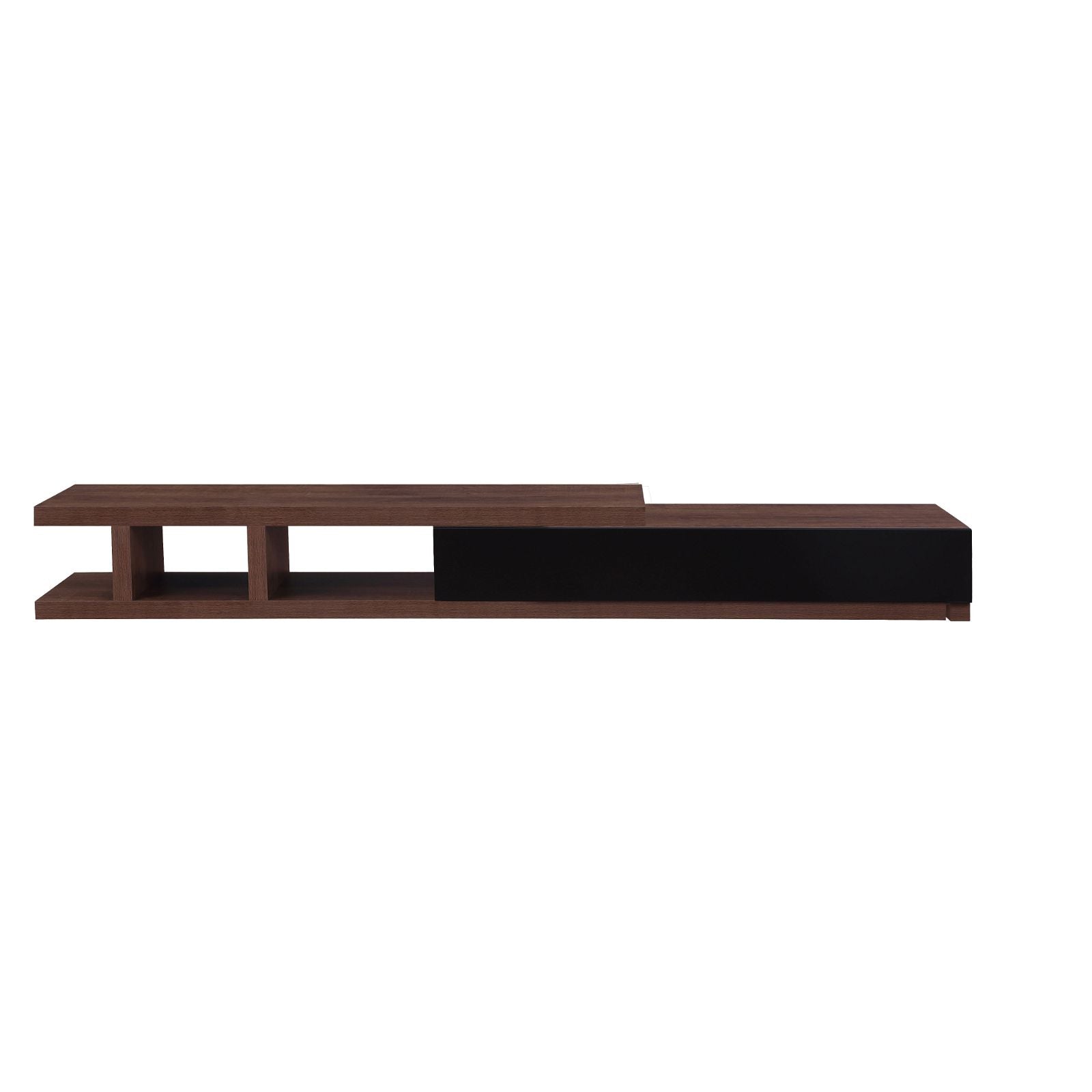 Criterion Dark Oak Extendable TV Stand 279cm - Modern Entertainment Center for Living Room, Home Theater & Media Storage
