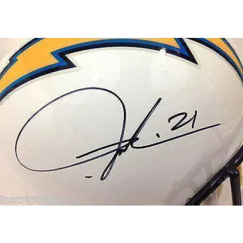 Ladainian Tomlinson Signed San Diego Chargers Football Helmet with JSA COA - Authentic NFL Collectible for Fans, Display, and Memorabilia Collection